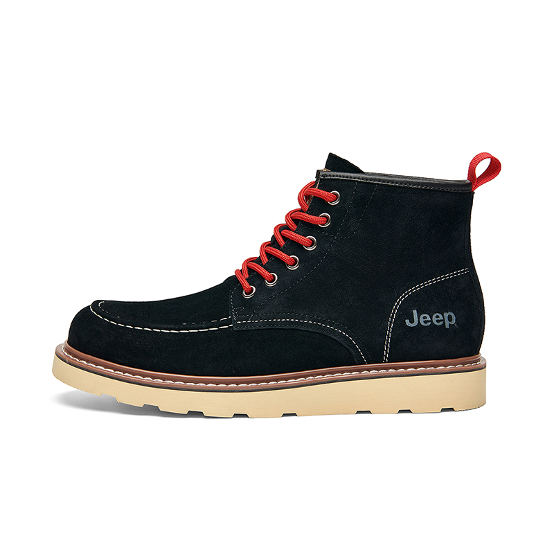Jeep Martin Boots Men Black