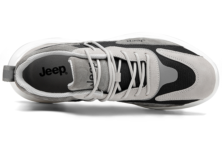 Jeep Wear-Resistant Low-Top Chunky Sneakers Men's Gray Black купить в интернет-магазине Yoocart с быстрой доставкой по России.