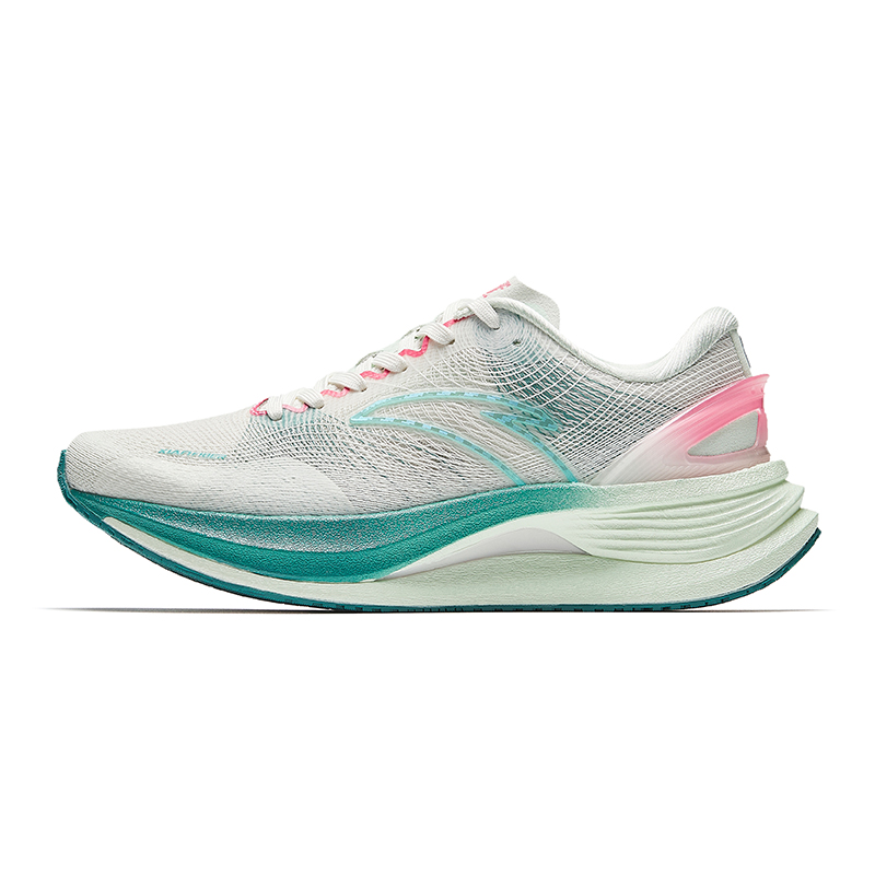 Anta Champion 3rd Gen PRO Cushioning Wear-Resistant Low-Top Running Shoes Women's Gray Green Blue