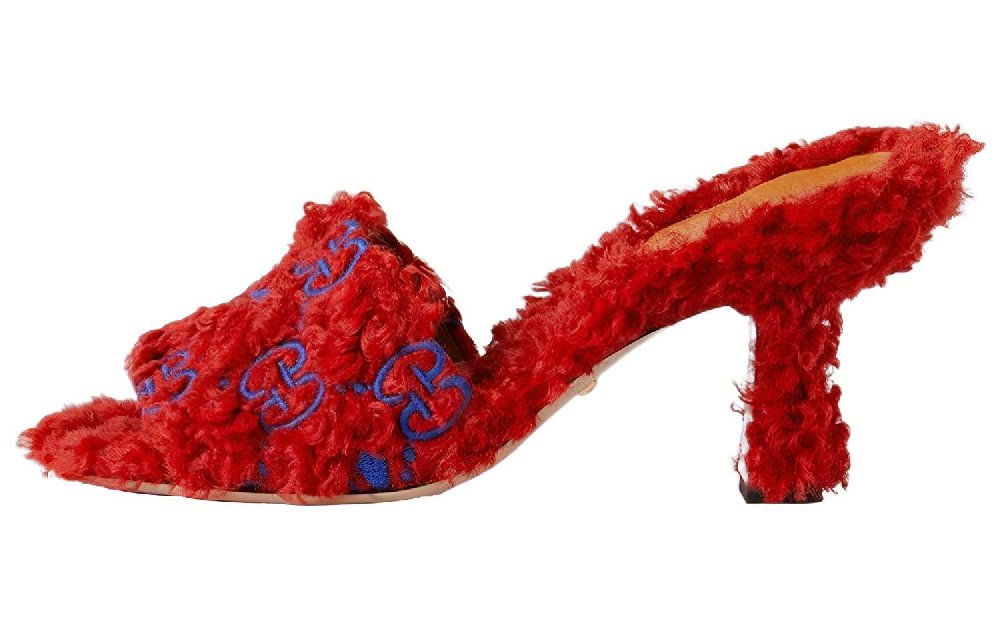 Adidas Originals X GUCCI Slide Slippers Women's Red