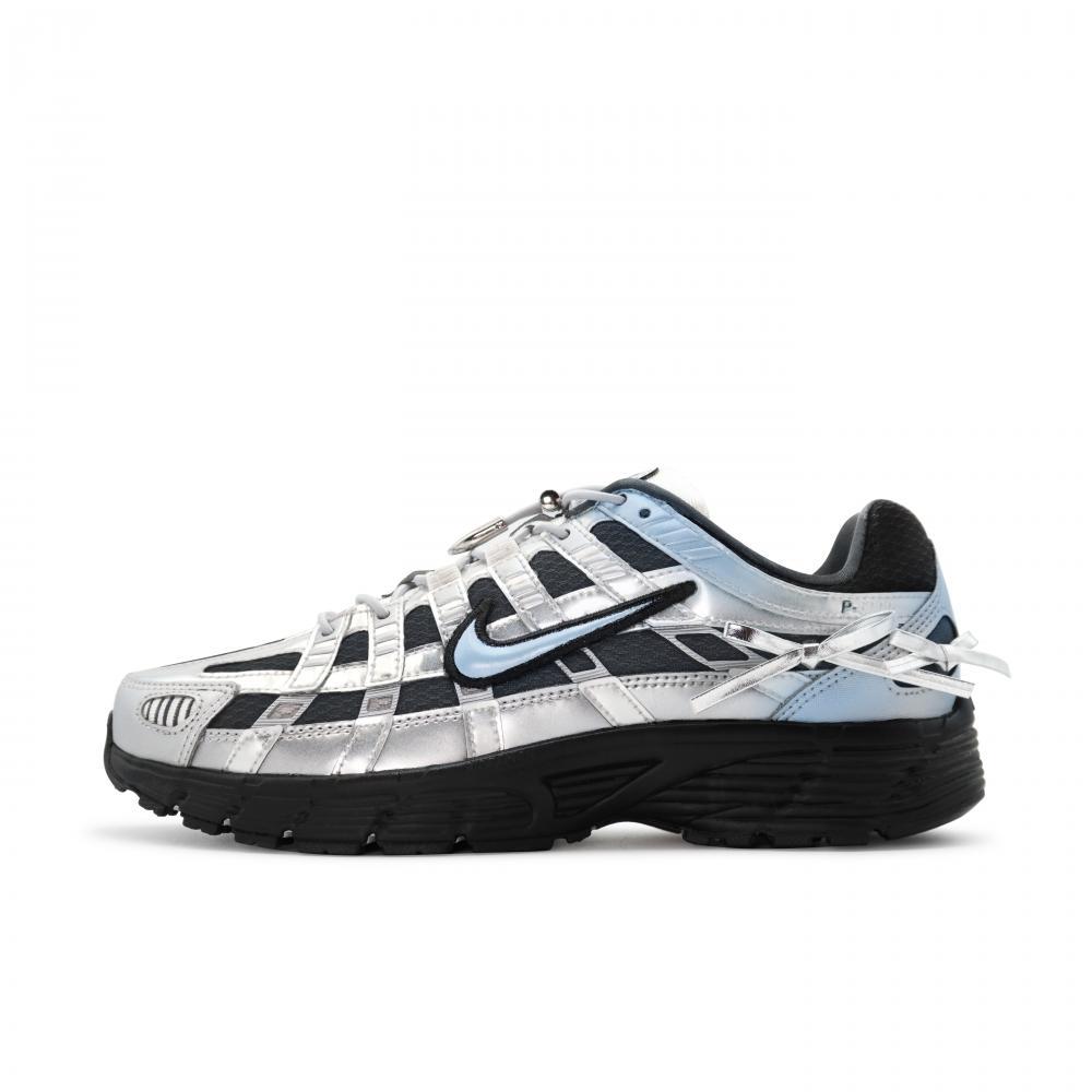 Nike P-6000 Low-Top Running Shoes Unisex Silver Gray Blue