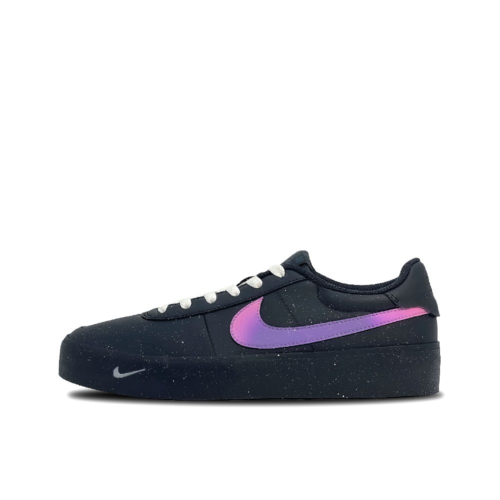 Nike Court Shot Phantom Purple Shadow Abrasion Resistant Low Top Skateboard Shoes Men's Black Purple