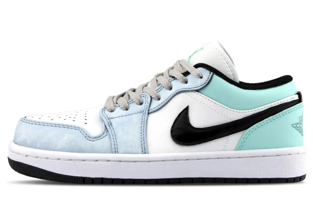 Jordan Air Jordan 1 Low top Vintage Basketball Shoes Unisex Mint Green