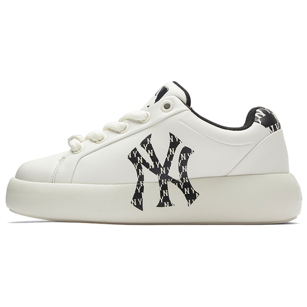 MLB Chunky Classic Slip-Resistant Low-Top Skateboard Shoes Unisex Black White