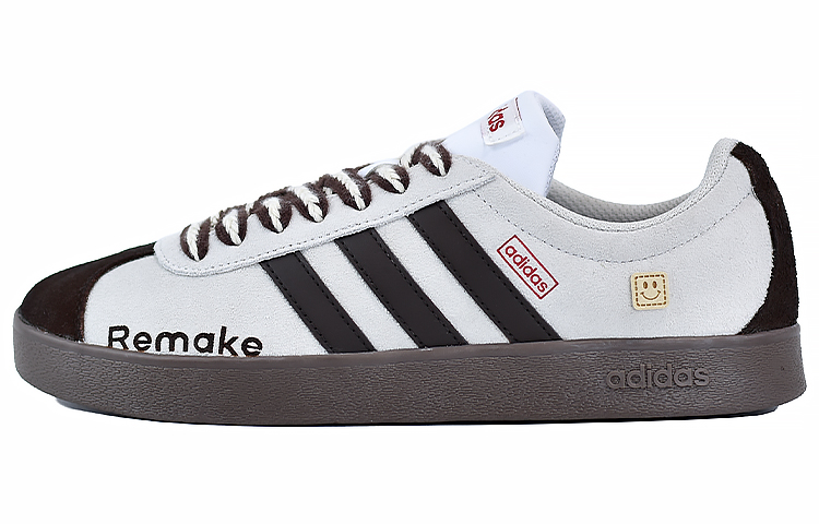 Adidas Neo Vl Court Low-Top Skateboard Shoes Unisex Brown Gray