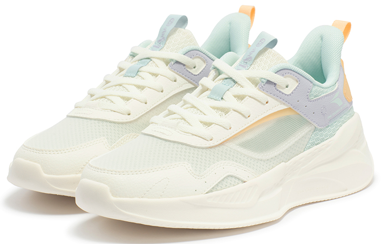 361° Light And Comfortable Shock Absorbers With Slip Resistant Features Low Top Casual Shoes Women's White