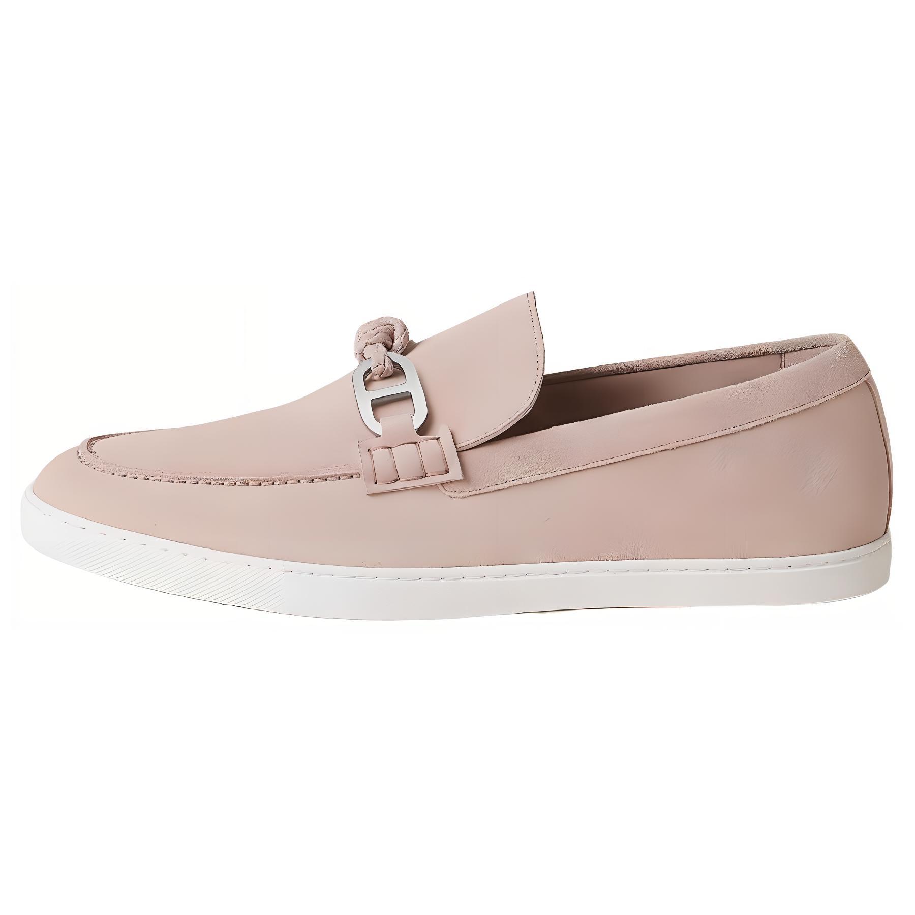 HERMES Ignacio Loafers Men's Pink
