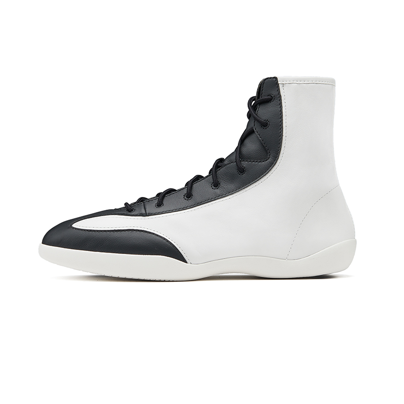 EQLZ EQUALIZER 1960HI Anti-Slip Wear-Resistant High-Top Vintage Basketball Shoes Unisex Tai Chi White Black