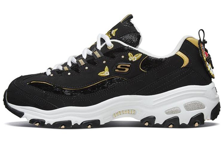 Skechers D'LITES 1.0 D'LITES 1.0 Low Top Chunky Sneakers Women's Gold Black