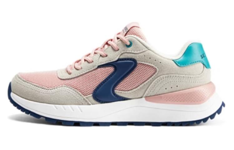 Skechers Cushioning Wear-Resistant Low-Top Running Shoes Women's Gray Pink
