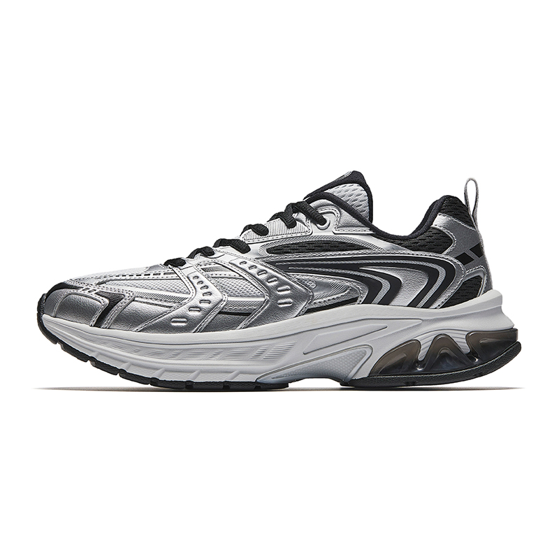 Anta OG2000 Anti-Slip Wear-Resistant Low-Top Running Shoes Men's Silver Gray Black