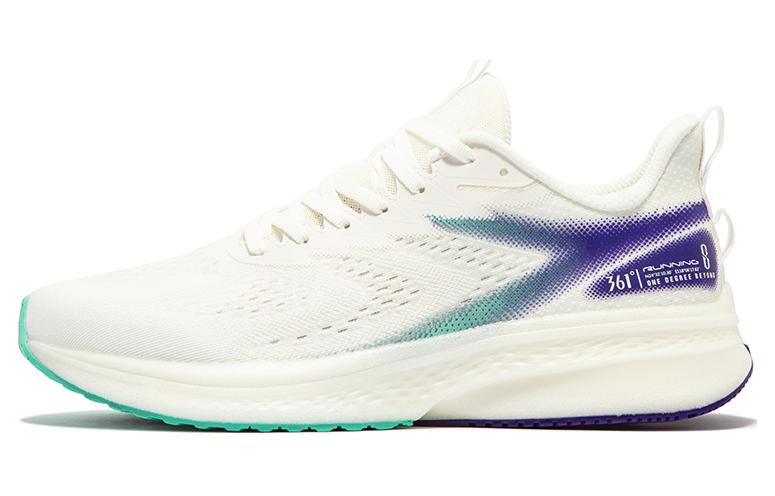 361° Cushioning Wear-Resistant Low-Top Running Shoes Men's White