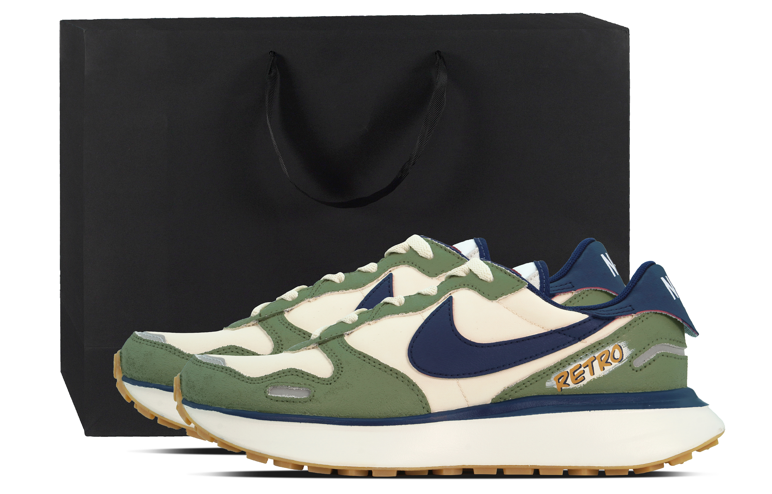 Nike Phoenix Waffle Casual Shoes Unisex Low top White/Beige/Umber/Silver