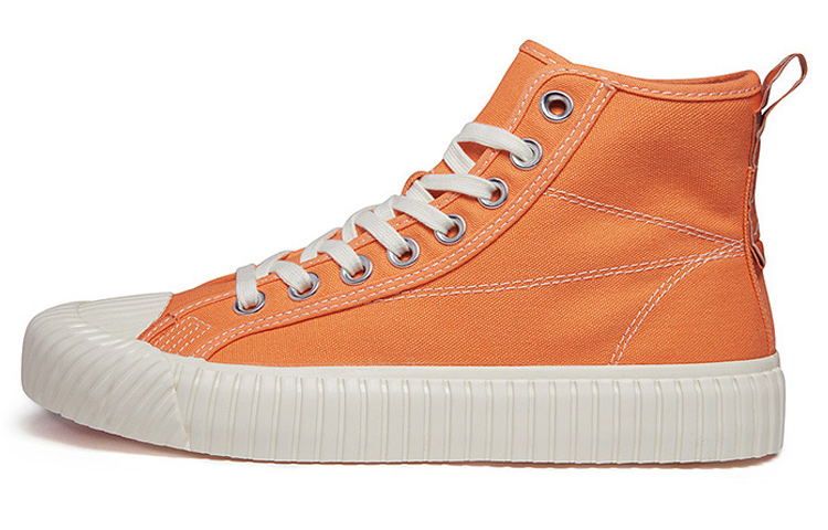 Kappa Wear-Resistant High-Top Skateboard Shoes Unisex Orange