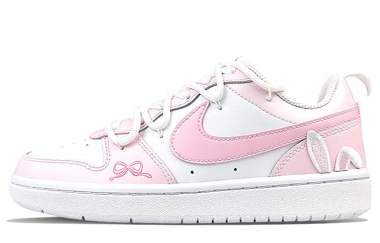 Nike Court Borough Low-Top Skateboard Shoes Women's Pink White