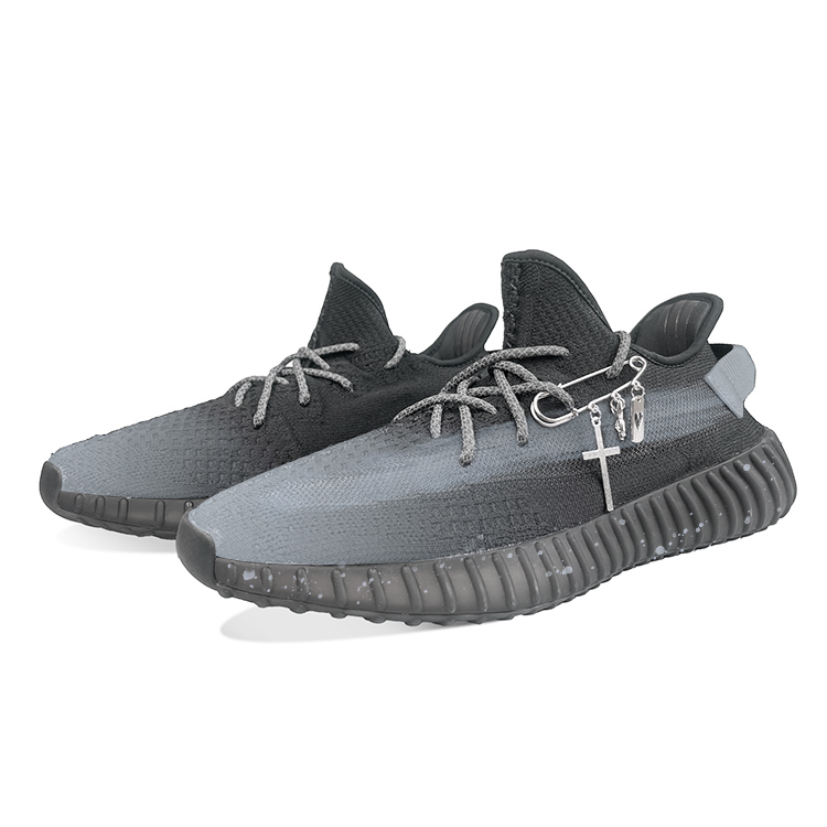 Adidas Originals Yeezy Boost 350 V2 Balance Low-Top Casual Shoes Unisex Black Gray