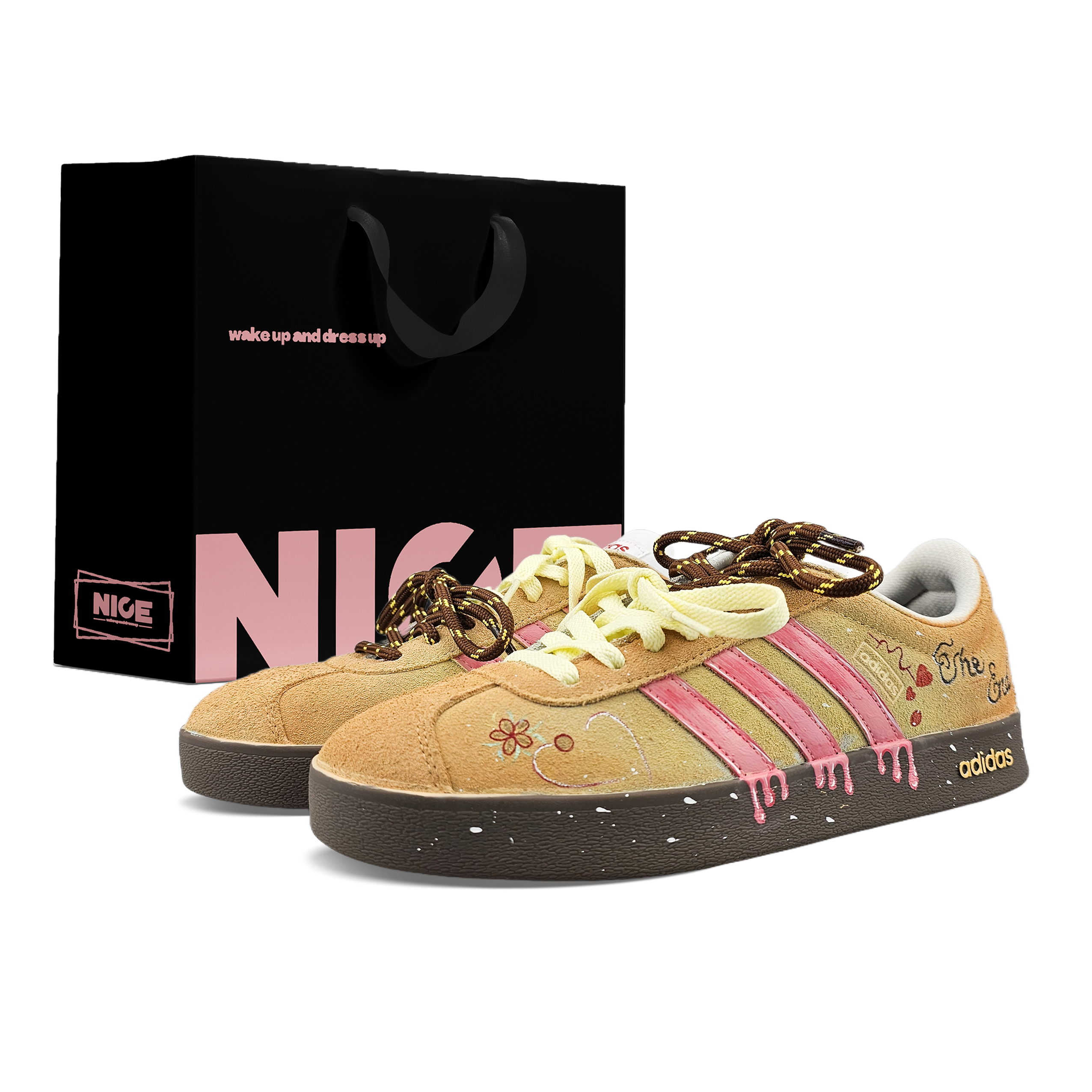 Adidas VL COURT 2.0 Abrasion Resistant Low top Skateboard Shoes Women's