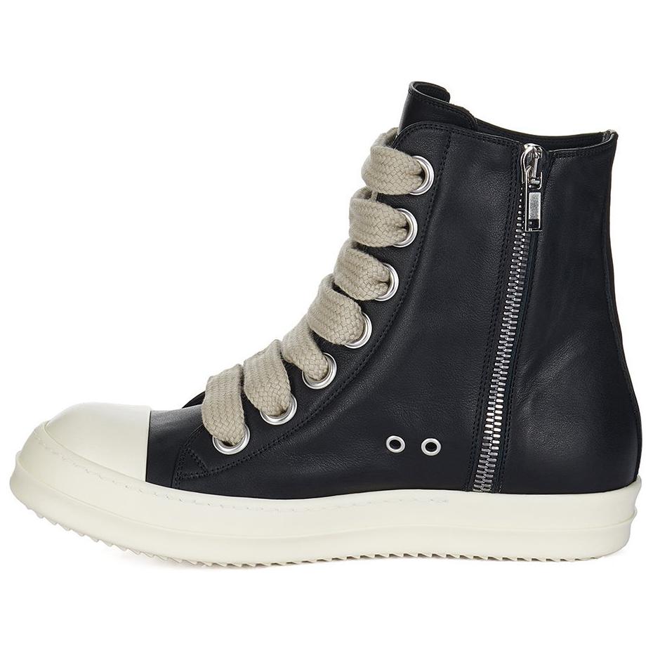 RICK OWENS/RO Jumbo Laces High-Top Skateboard Shoes Men's Black