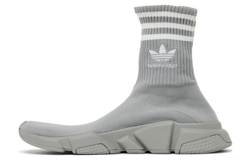 Balenciaga X Adidas Speed Trainer Grey White