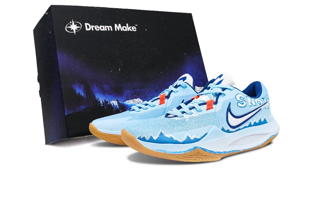 Nike Precision 6 Wear-Resistant Slip-Resistant Low-Top Basketball Shoes Men's Blue White