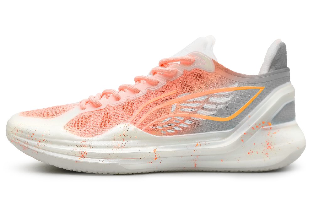 LiNing Blade 4 V2 Low-Top Basketball Shoes Men's Orange Gray