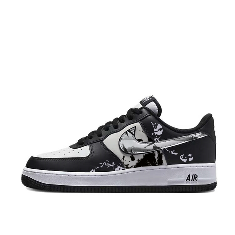 Nike Air Force 1 Anti-Slip And Wear-Resistant Lightweight Low-Top Skateboard Shoes Unisex Black White