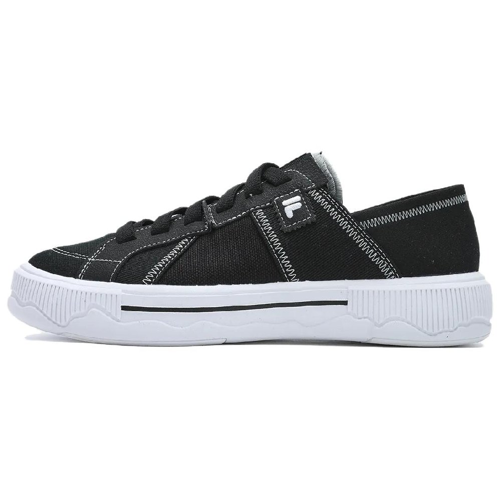 FILA FUSION POP 3 SE III SE Anti-Slip Wear-Resistant Low-Top Canvas Shoes Women's Black