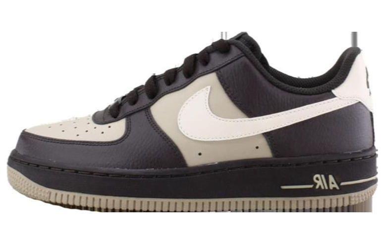 Nike Air FORCE 1 Кроссовки для скейтбординга Низкие Черно-Коричневые Унисекс