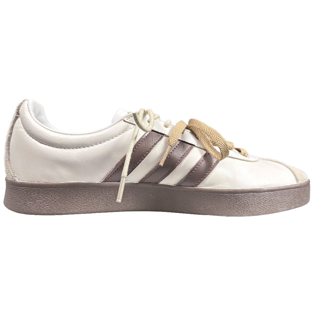 Adidas Neo VL Court 2.0 Slip Resistant Low Top Skateboard Shoes Unisex Beige Brown