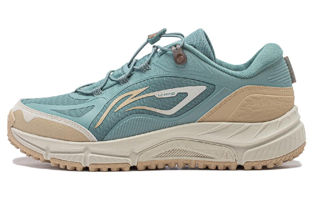 LiNing Yijie Lite V2 Anti-Slip Wear-Resistant Low-Top Sports Running Shoes Men's Lime Green Cream Umber