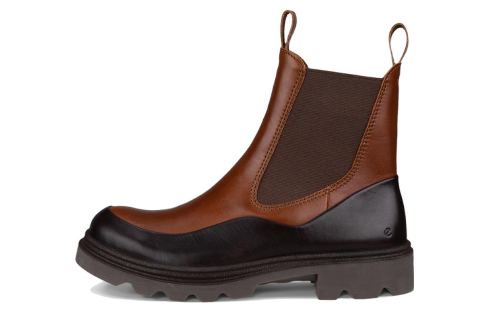 Ecco Short Chelsea Boots Women's Brown