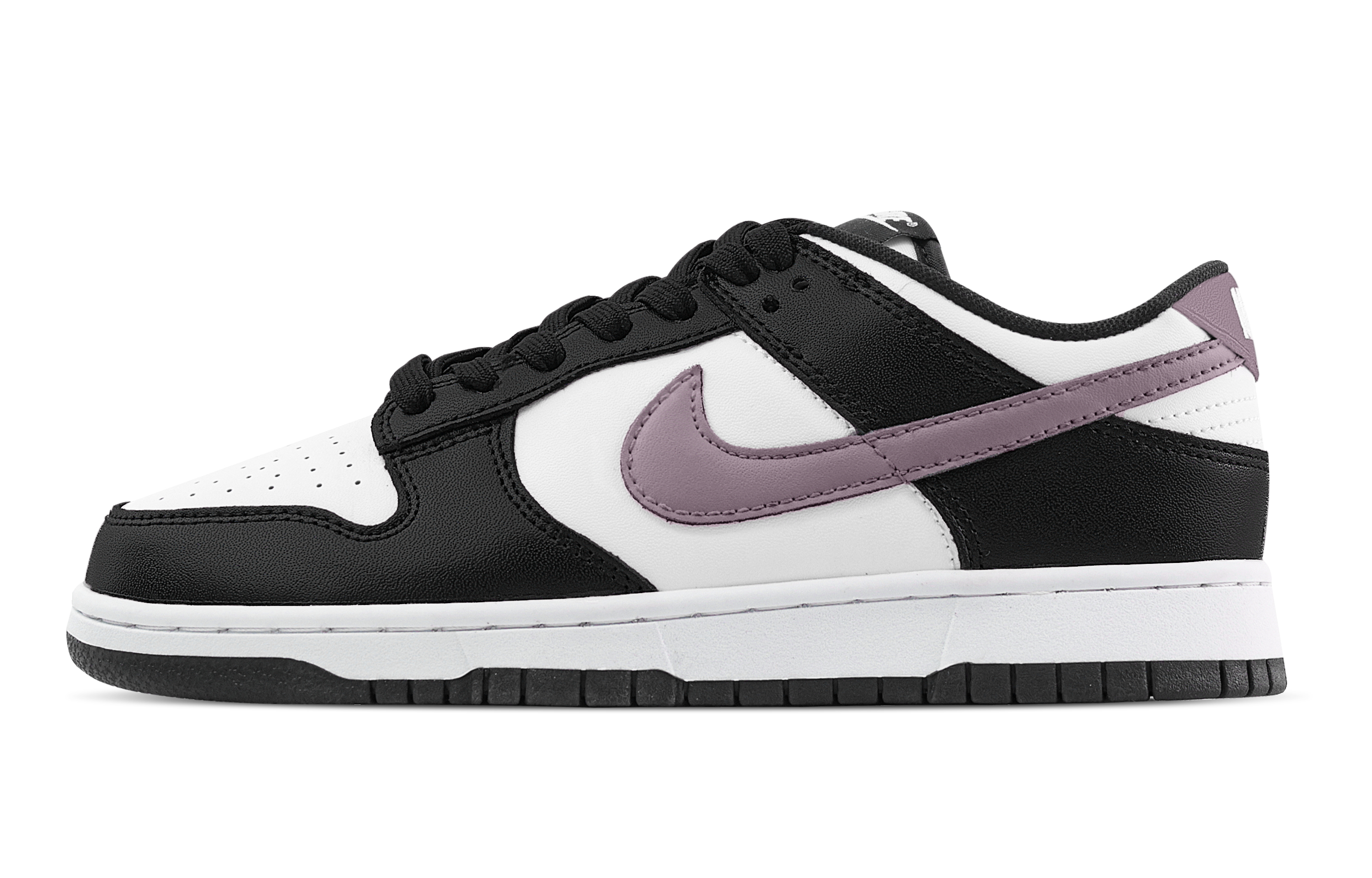 Nike Dunk Taro Puree Mochi Abrasion Resistant Low top Skateboard Shoes Unisex Black White Purple