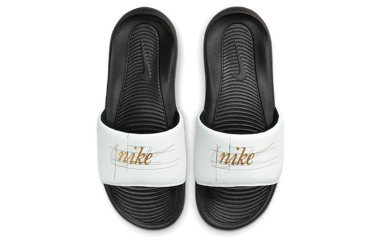 Nike Victori One Printed Slide 'White Metallic Gold' купить в интернет-магазине Yoocart с быстрой доставкой по России.