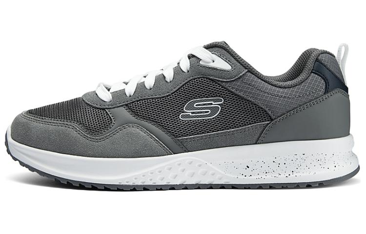 Skechers Breathable Low-Top Running Shoes Men's Gray