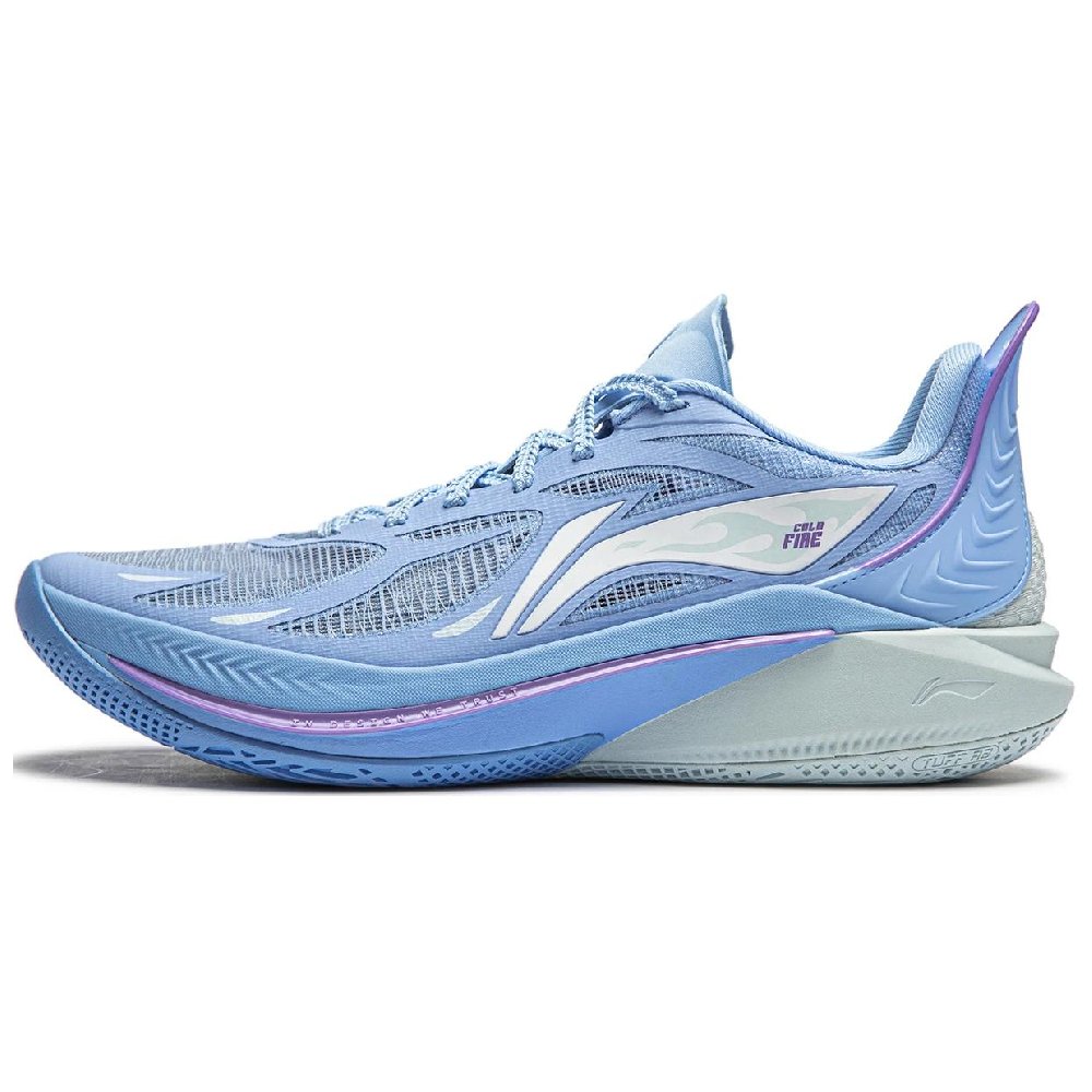 LiNing SONIC 12 Shock Absorbers Slip Resistant Abrasion Resistant Breathable Low top Basketball Shoes Men's Blue