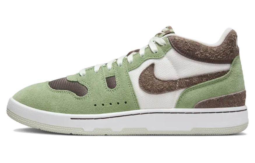 NIKE Кроссовки для скейтбординга Low Top Зеленый, коричневый, белый Мужские