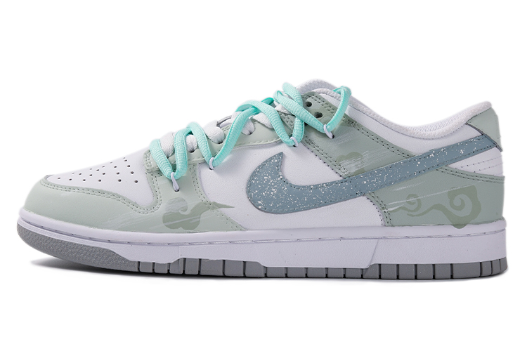 Nike Dunk Skateboard Shoes Men Low-Top Green White