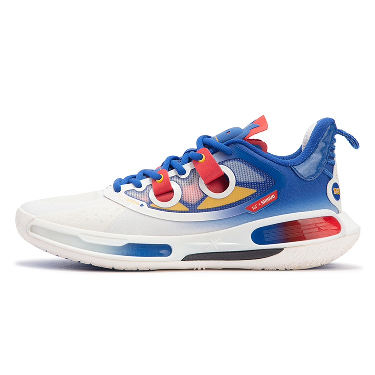 361° Super Nova 2.0 PRO Basketball Shoes Men's Low top Feather White/Numbers Blue