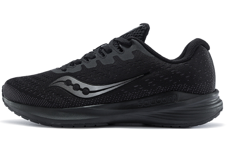 Saucony Cushioning Anti-Slip And Wear-Resistant Support Lightweight Low-Top Running Shoes Women's Black Standard M