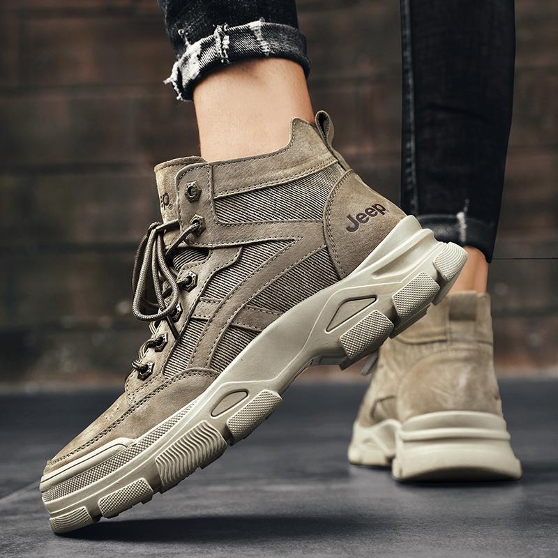 Jeep Short Work Boots Men's Dark Khaki купить в интернет-магазине Yoocart с быстрой доставкой по России.