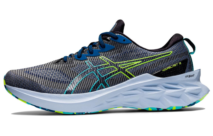 Asics Novablast 2 Le Black Hazard Green