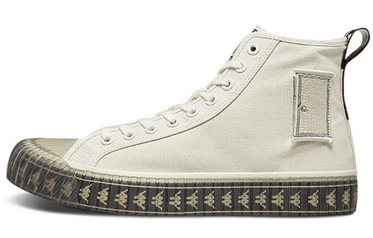 Doraemon x Kappa Omini Slip-Resistant Breathable High-Top Canvas Shoes Unisex White