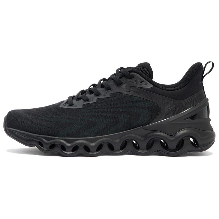 361° Cushioned Wear-Resistant Breathable Low-Top Running Shoes Men's Black