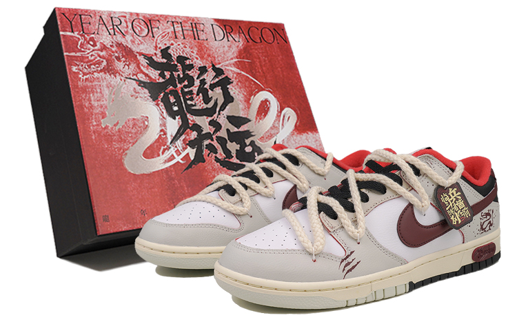 Nike Dunk Skateboard Shoes Men Low-Top Red