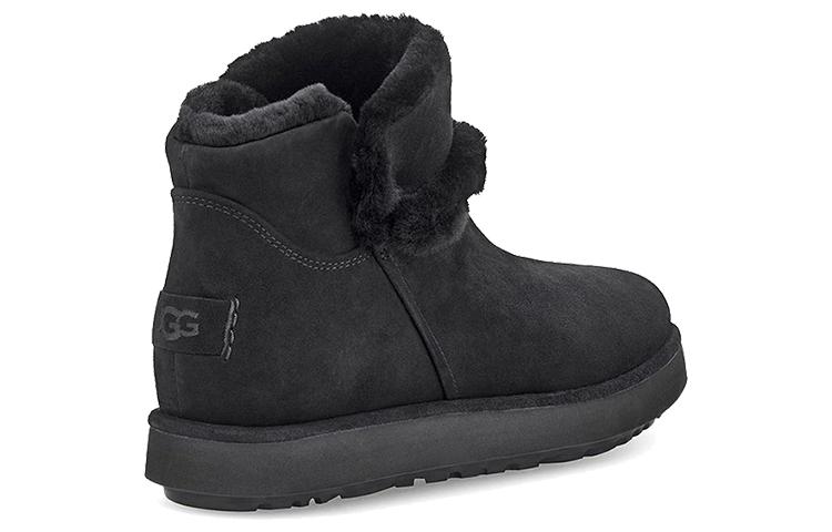 UGG Classic Mini Spill Seam Blvd Snow Boots Black Women's