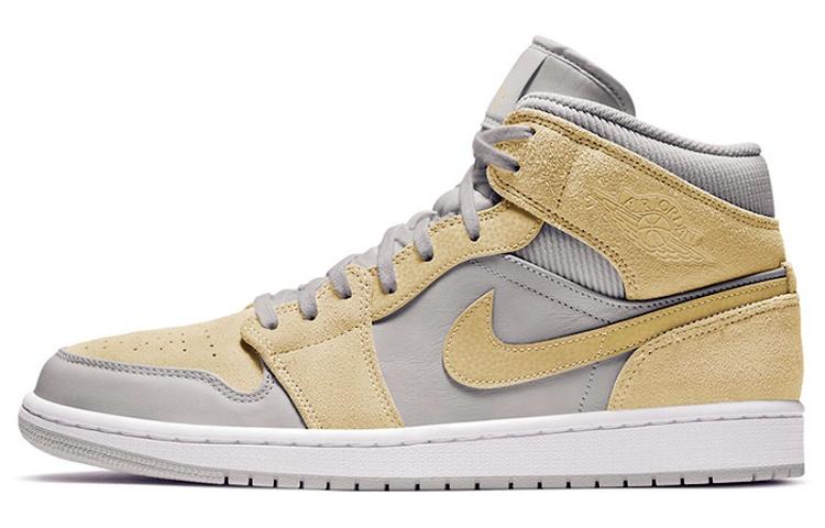 Jordan 1 Mid Mixed Textures Yellow
