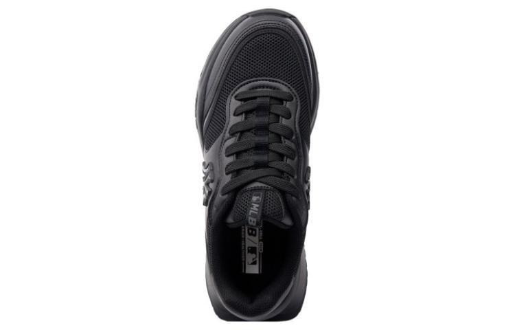 MLB Chunky Runner Abrasion Resistant Breathable Low Top Casual Running Shoes Unisex Black