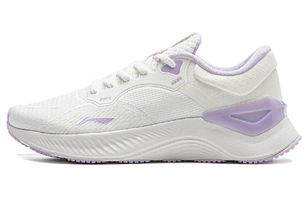 LiNing YueYing Element Slip Resistant Low Top Running Shoes Women's White Purple