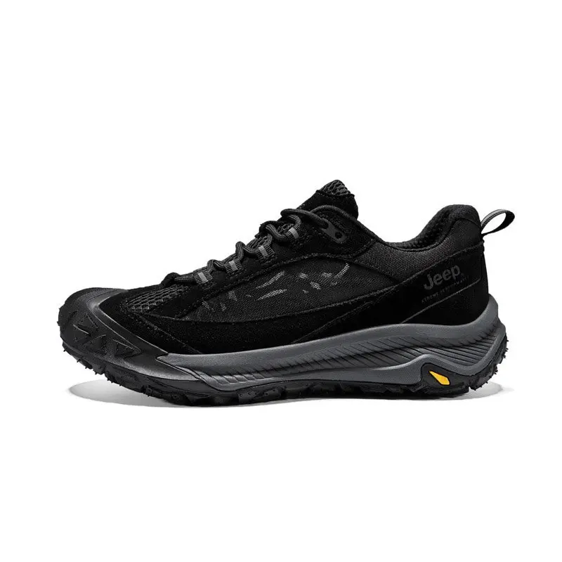 Jeep Moisture Wicking Lightweight Breathable Low Top Outdoor Shoes Men's Black