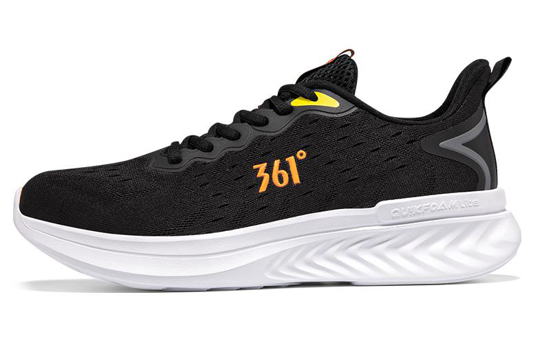 361° Anti-Slip And Wear-Resistant Breathable Low-Top Running Shoes Men's Obsidian Black